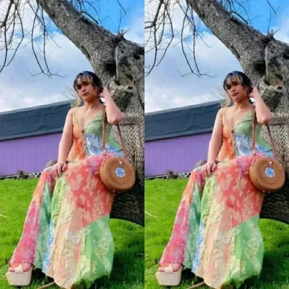 Free People Shiny Pants Set - Picture 3 of 6